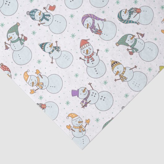 Kinder kerstman in Petten White Tissuepapier (Detail)