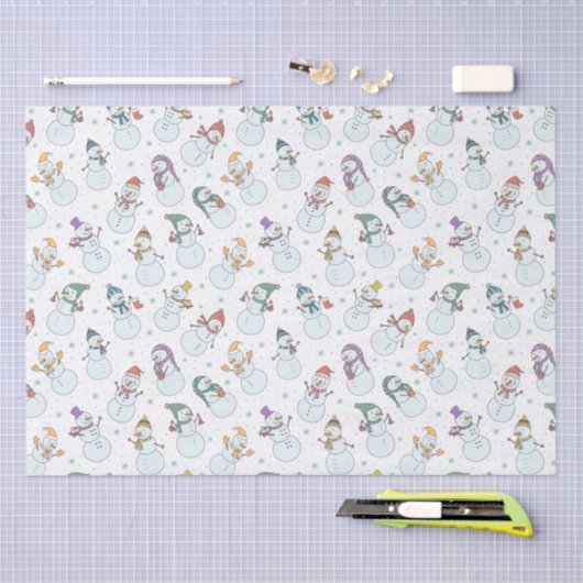 Kinder kerstman in Petten White Tissuepapier (Craft)