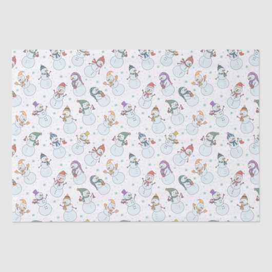 Kinder kerstman in Petten White Tissuepapier (Voorkant)