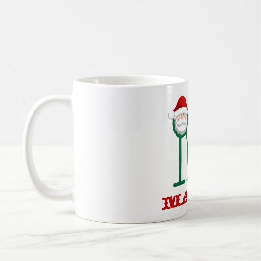 Kinder kerstman Mok - Persoonlijke Mok voor kerstm (Links)