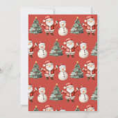 Kinder kerstman Schattige kerstfeest Kaart (Achterkant)