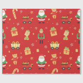 Kinder Kerstman & Speelgoed 30 in door 6 ft Cadeaupapier