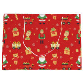 Kinder Kerstman & Speelgoed plezier Groot Cadeauzakje (Voorkant)