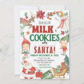 Kinder kerstmelk en uitnodigingen voor koekjes (Voorkant)