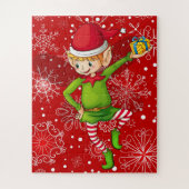 Kinder Kerstmis Elf Puzzle Legpuzzel (Verticaal)