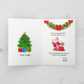 Kinder Kerstmis Sinterklaas voor jongen of meisje Feestdagen Kaart (Binnen)