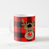 Kinder kerstMok Gepersonaliseerde buffelspel Mok (Voorkant links)