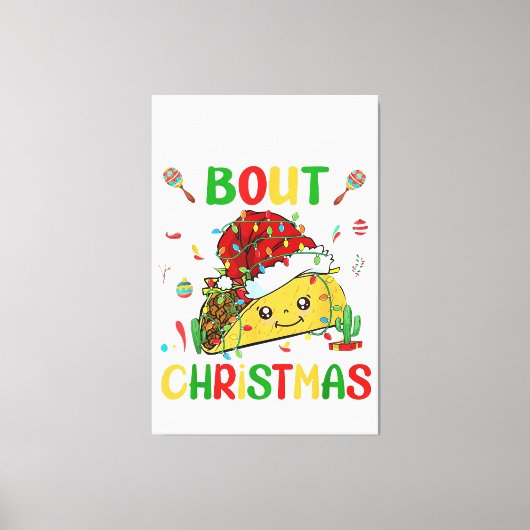 Kinder kerstmonster Truck Toddler Boys Xm Canvas Afdruk (Voorkant)