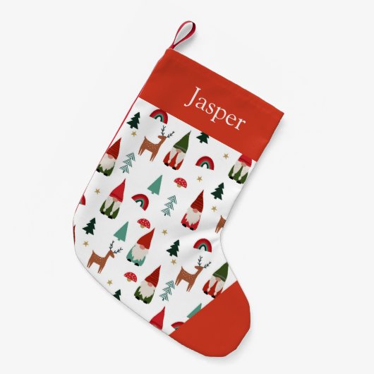 Kinder kerstnaam kleine kerstsok (Voorkant (Hangend))