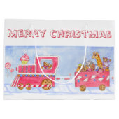 Kinder kersttas met cadeau voor Speelgoed Groot Cadeauzakje (Achterkant)