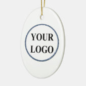 Kinder Kerstversiering ADD LOGO Honkbal Merry Keramisch Ornament (Links)