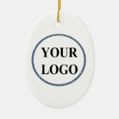 Kinder Kerstversiering ADD LOGO Honkbal Merry Keramisch Ornament (Voorkant)