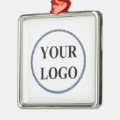 Kinder kerstversiering ADD LOGO Schattigee sneeuwv Metalen Ornament (Links)