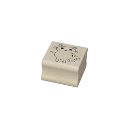 Kinder keukat Cute Rubberstempel