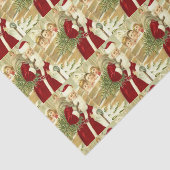 Kinder kijken naar Santa Tissue Paper Tissuepapier (Detail)