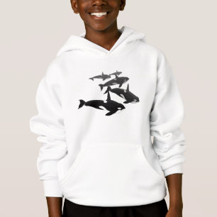 Kinder Killer Whale Hoodie Orca Whale Art Sweatshi
