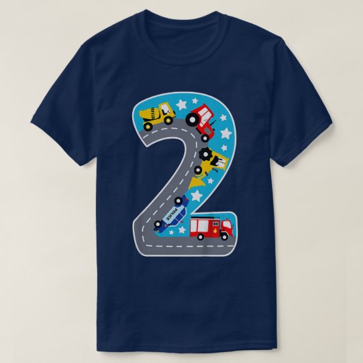 Kinder Kinder auto's T-shirt (Design voorkant)