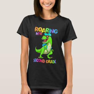 Kinder Kinder brullen in tweedeklas dinosaurus rex T-shirt