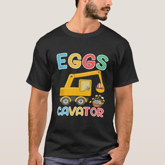 Kinder Kinder Eggscavator Happy Easter Excavator H T-shirt (Voorkant)