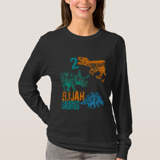 Kinder Kinder Elijah Saurus 2e Verjaardagsjongens T-shirt