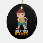 Kinder Kinder Funny Broken Arm Art voor mannen Kin Keramisch Ornament (Links)