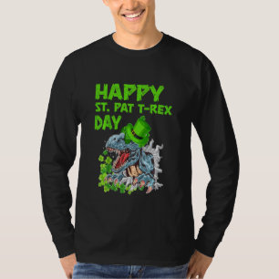 Kinder Kinder Happy Patrick T Rex Humor Peuter Jon T-shirt