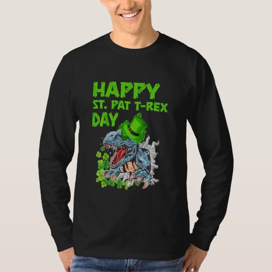 Kinder Kinder Happy Patrick T Rex Humor Peuter Jon T-shirt (Voorkant)