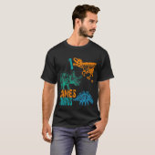 Kinder Kinder James Saurus 1e Verjaardagsjongens R T-shirt (Voorkant volledig)