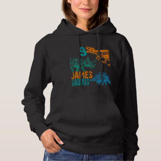 Kinder Kinder James Saurus 9th Birthday Boys Rex B Hoodie