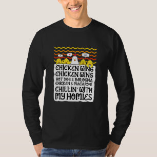 Kinder Kinder kippenvleugels Wing Hot Dog en Bo T-shirt