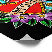 Kinder Kinder Moeder Hart Tattoo Poster (Hoek)