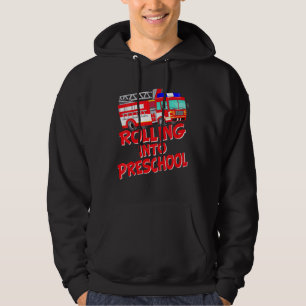 Kinder Kinder Rolling In Preschool Brandweerwagen Hoodie