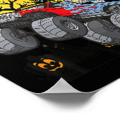 Kinder Kinder Skeleton Monster Truck Moon Snoep To Poster (Hoek)