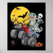 Kinder Kinder Skeleton Monster Truck Moon Snoep To Poster (Voorkant)
