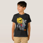 Kinder Kinder Skeleton Monster Truck Moon Snoep To T-shirt (Voorkant volledig)