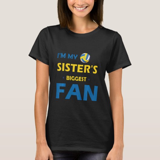 Kinder Kinder volleybal Big Sisters grootste venti T-shirt (Voorkant)