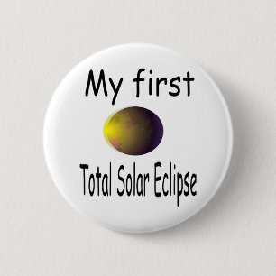 Kinder Kinder Zonsverduistering Mijn Eerste Totale Ronde Button 5,7 Cm