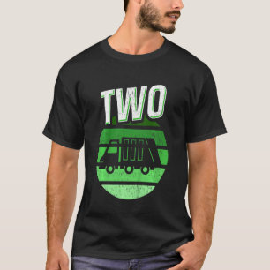 Kinder Kinderen 2 jaar oude vuilniswagen Birthday  T-shirt