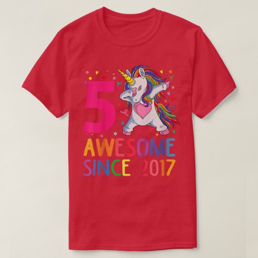 Kinder Kinderen Geweldige sinds 2017: abbing Unico T-shirt (Design voorkant)
