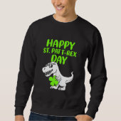 Kinder Kinderen Happy St Pat Trex Day Dino St Patr Trui (Voorkant)