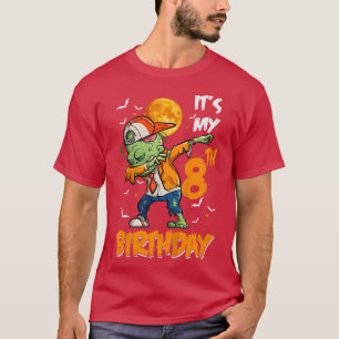 Kinder Kinderen Het is mijn 8e verjaardag Zombie H T-shirt