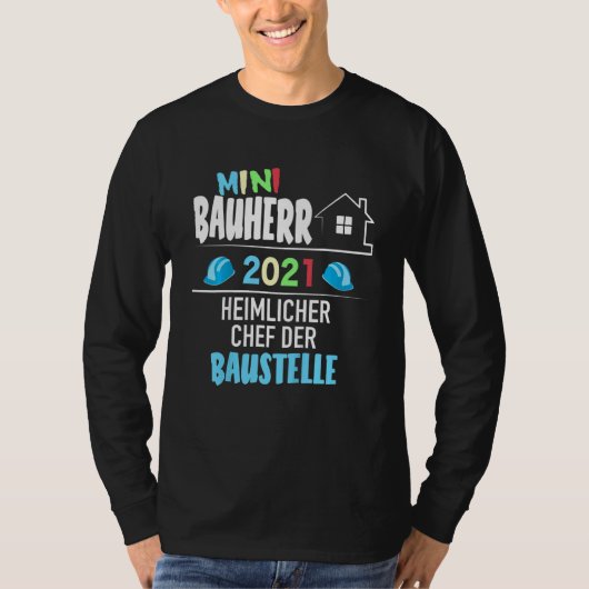 Kinder Kinderen Mini Bouwer Idee Topping Party H T-shirt (Voorkant)