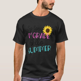 Kinder Kinderen van de eerste klas Hallo zomervaka T-shirt