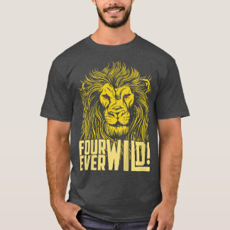 Kinder Kinderen viermaal Wilde Vierde Dag Funny 4  T-shirt