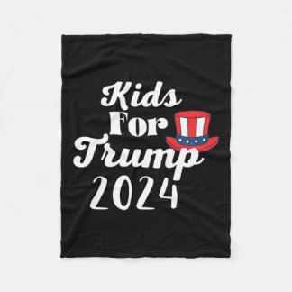 Kinder Kinderen voor Trump 2024 1 Fleece Deken