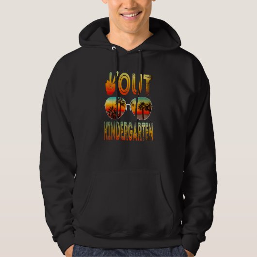 Kinder Kindergarten Afgelopen dag van het Afstuder Hoodie (Voorkant)