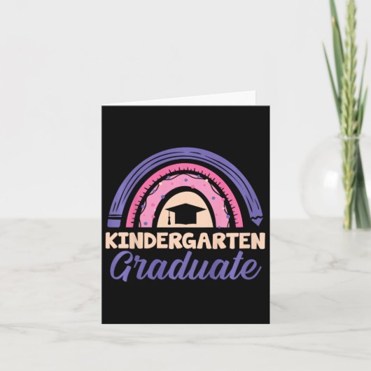 Kinder Kindergarten Afstuderen Afgelopen dag schoo Kaart (Voorkant)