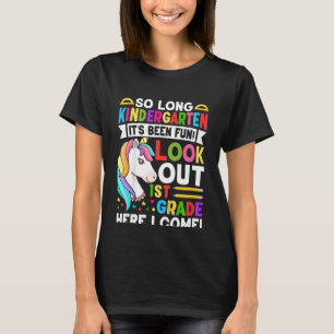 Kinder Kindergarten Het is een vage 1e klas hier I T-shirt