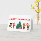 KINDER KINDERKAART VOOR WONDER MERRY CHRISTMAS KAART (Gele Bloem)