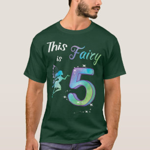 Kinder kinderverjaardag 5 jaar fee t-shirt